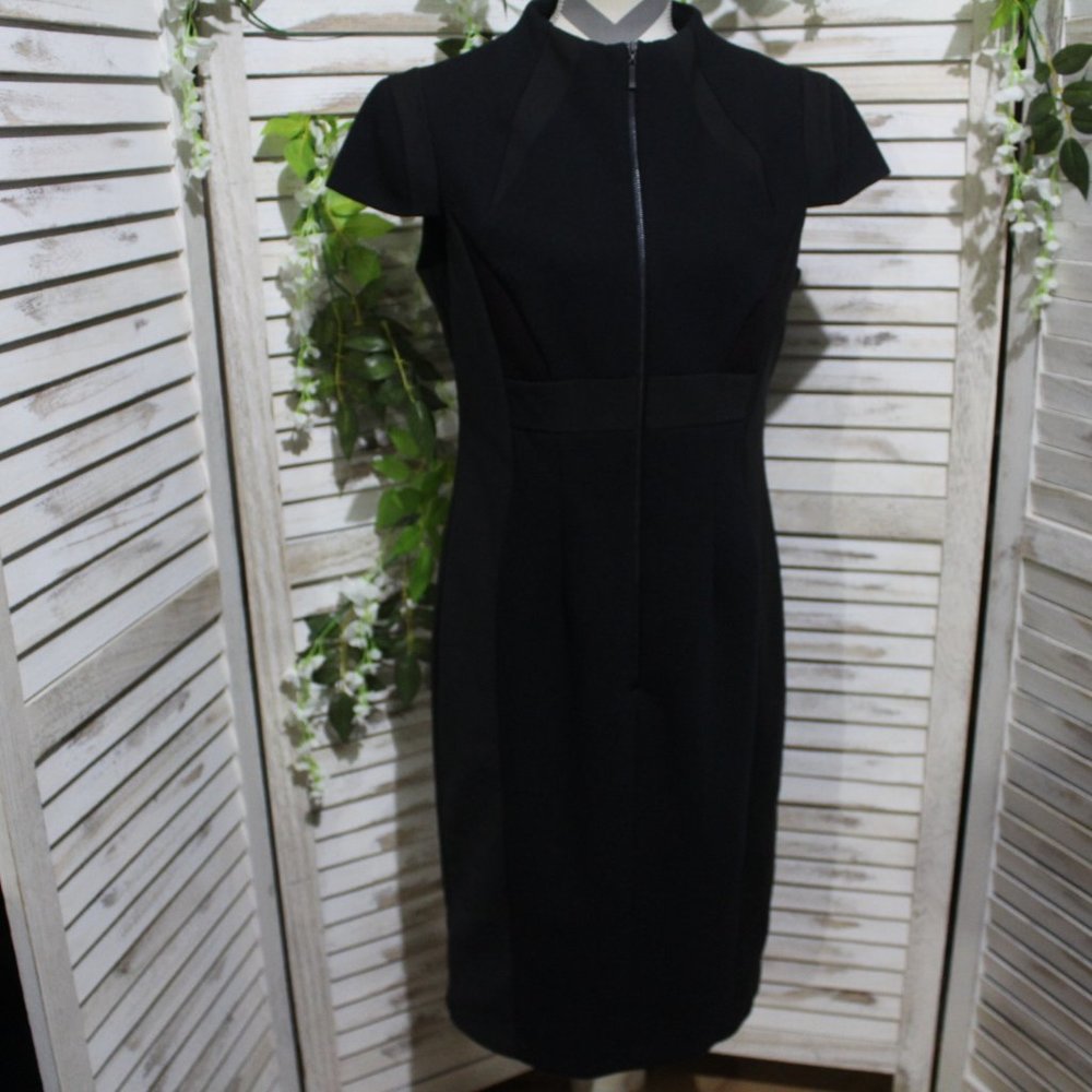 CUE made in Australia Navy Sheath dress (59)